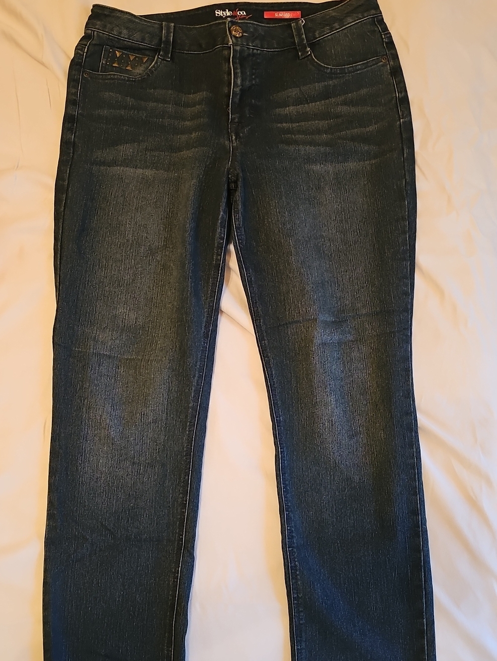 Jeans style and co decorative back pockets